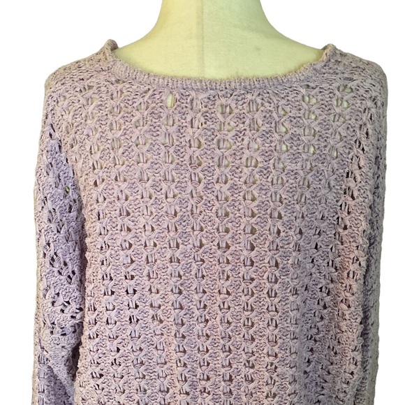 Free People Best of You Cropped Lavender Sweater - S - Picture 9 of 14